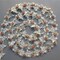 1 Yard Vintage Gold Pearl Rose Flowers Embroidered Lace Trim Fabric Floral Appliques Lace Ribbon Bridal Ornaments Handmade DIY Sewing Supplies Craft for Costume Hat Decoration 1.96" Wide